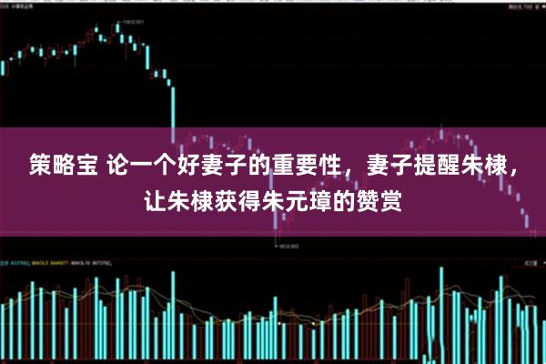 策略宝 论一个好妻子的重要性，妻子提醒朱棣，让朱棣获得朱元璋的赞赏